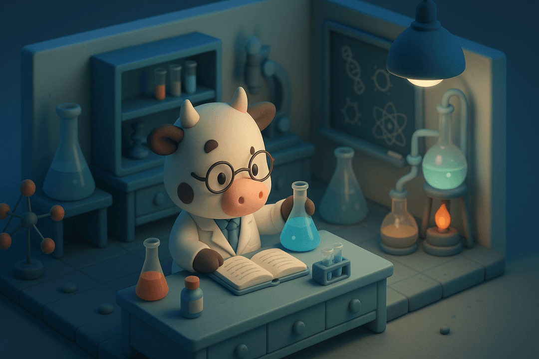 Cow in a lab